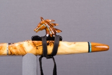 Yellow Cedar Burl Native American Flute, Minor, Mid A-4, #J23D (11)